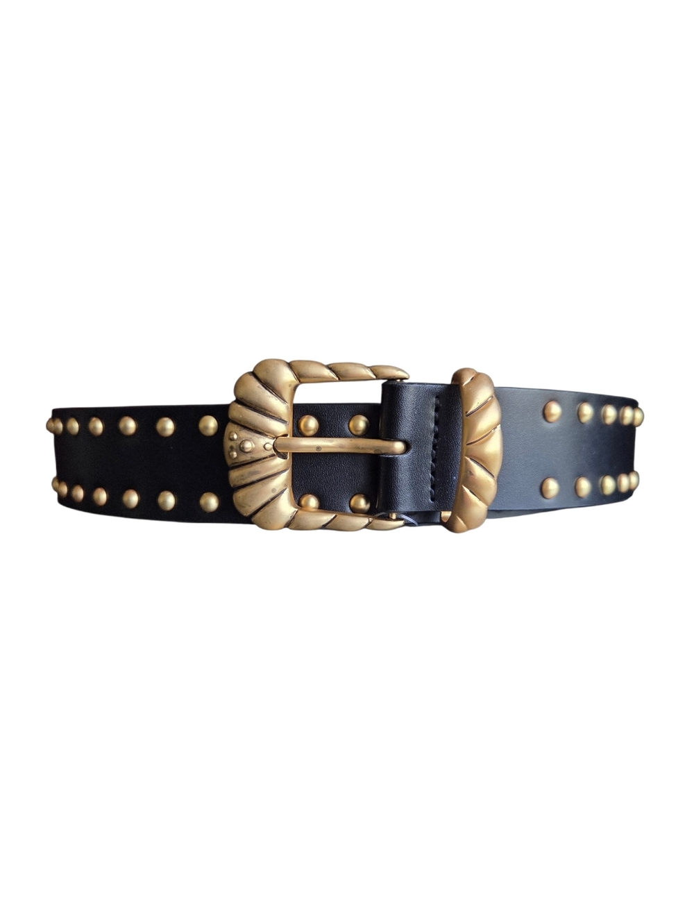 Good American Brown & Gold Twisted Buckle  Studded XL / 1X